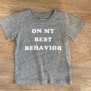 Sol Angeles-On My Best Behavior TShirt-Size 2T